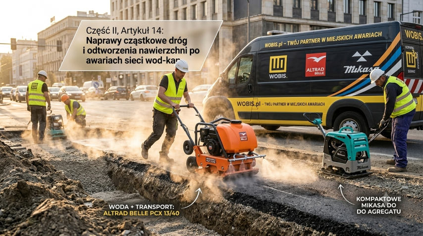 Naprawy cząstkowe dróg i odtworzenia nawierzchni po awariach sieci wod-kan
